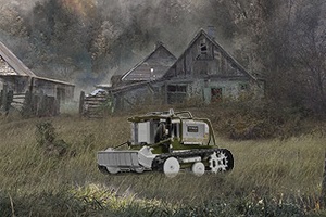 Caiman Commando - косилка робот для чернобыльского борщевика.