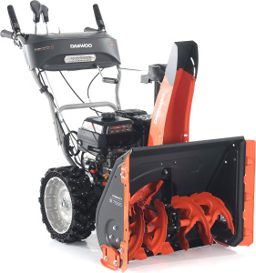 Снегоуборщик Daewoo S 7565 (PRC, 65 см., Daewoo, 220 см3, скорости 4/1, колеса EX-ICE, запуск от аккумулятора 21В, фара, 67 кг.) Снегоуборщик Daewoo S 7565 (PRC, 65 см., Daewoo, 220 см3, скорости 4/1, колеса EX-ICE, запуск от аккумулятора 21В, фара, 67 кг.)