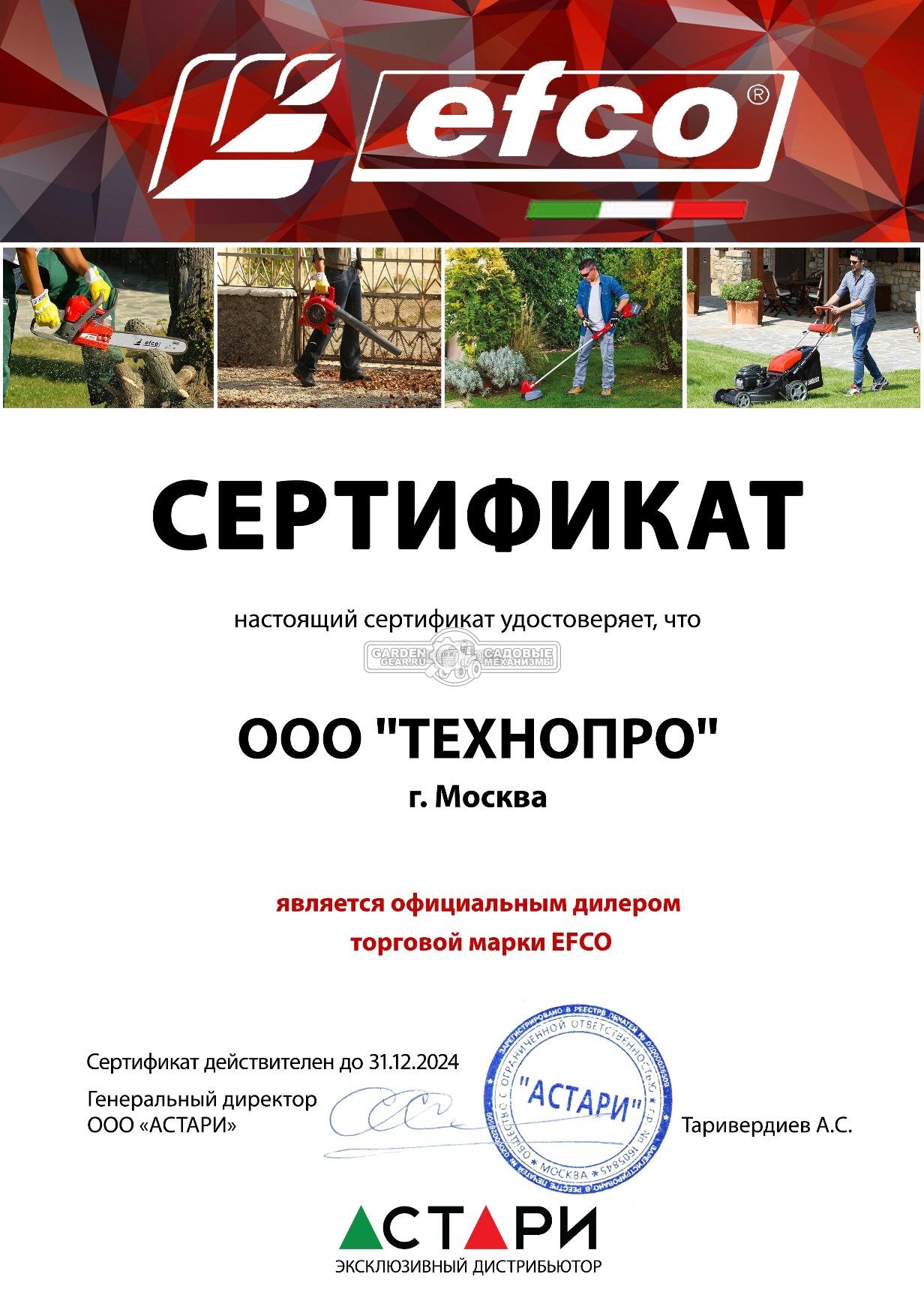 Официальный дилер Efco 2024 Официальный дилер Efco 2024